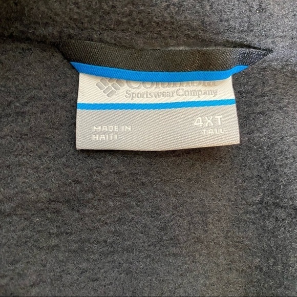 NWT Columbia Fleece Jacket. Size 4XT Tall - Picture 5 of 6